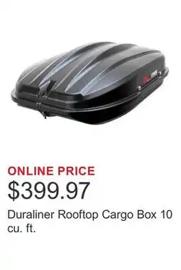 Costco Duraliner Rooftop Cargo Box 10 cu. ft offer