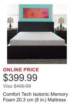 Costco Comfort Tech Isotonic Memory Foam 20.3 cm (8 in.) Mattress offer