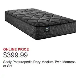 Costco Sealy Posturepedic Rory Medium Twin Mattress or Set offer
