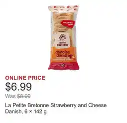 Costco La Petite Bretonne Strawberry and Cheese Danish, 6 × 142 g offer