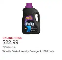 Costco Woolite Darks Laundry Detergent, 100 Loads offer