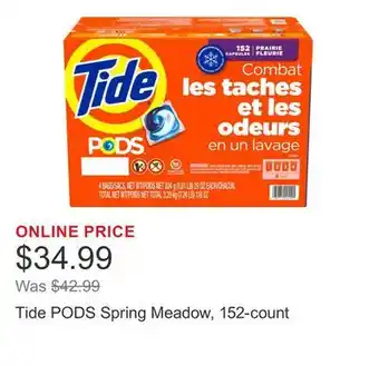 Costco Tide PODS Spring Meadow, 152-count offer