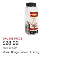 Costco Moulin Rouge Saffron, 10 × 1 g offer