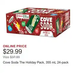 Costco Cove Soda The Holiday Pack, 355 mL 24-pack offer