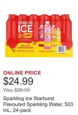 Costco Sparkling Ice Starburst Flavoured Sparkling Water, 503 mL, 24-pack offer