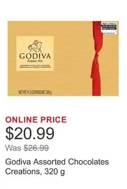 Costco Godiva Assorted Chocolates Creations, 320 g offer