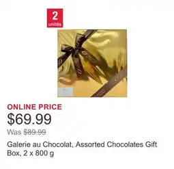 Costco Galerie au Chocolat, Assorted Chocolates Gift Box, 2 x 800 g offer