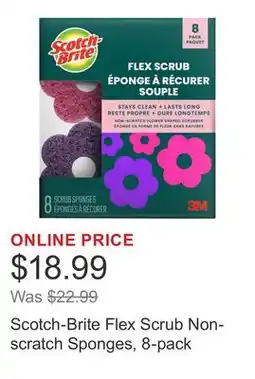 Costco Scotch-Brite Flex Scrub Non-scratch Sponges, 8-pack offer