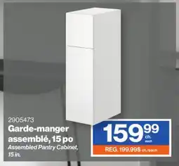 Patrick Morin Pantry Cabinet UNIK, Assembled, Bromont Collection, 15 in. x 50 in offer