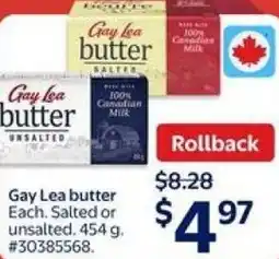 Walmart Gay Lea butter offer