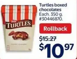 Walmart Turtles boxed chocolates offer