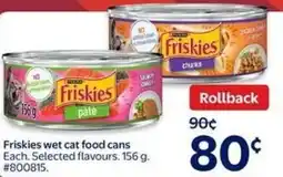 Walmart Friskies wet cat food cans offer