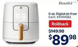 Walmart Beautiful Digital air fryer offer