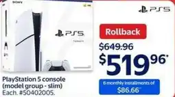 Walmart PlayStation 5 console offer