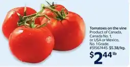 Walmart Tomatoes on the vine offer