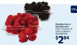 Walmart Raspberries or blackberries offer