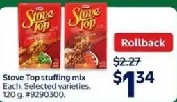Walmart Stove Top stuffing mix offer