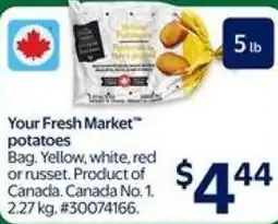 Walmart Your Fresh Market potatoes offer