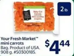 Walmart Your Fresh Market mini carrots offer