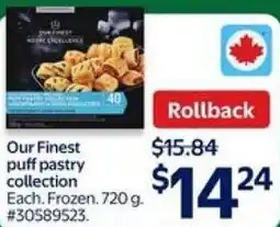 Walmart Our Finest puff pastry collection offer