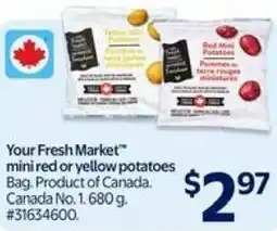 Walmart Your Fresh Market mini red or yellow potatoes offer