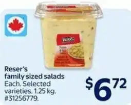 Walmart Reser's family sized salads offer