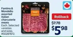 Walmart meats Fantino & Mondello assorted Italian charcuterie offer
