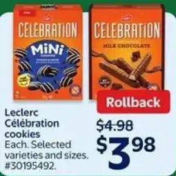 Walmart Leclerc Célébration cookies offer