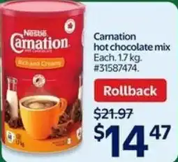 Walmart Carnation hot chocolate mix offer
