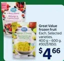 Walmart Great Value frozen fruit offer
