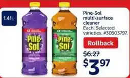 Walmart Pine-Sol multi-surface cleaner offer