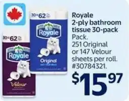 Walmart Royale 2-ply bathroom tissue offer