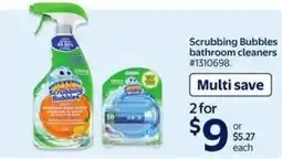 Walmart Scrubbing Bubbles bathroom cleaners offer