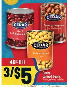 Marché Adonis Cedar canned beans offer