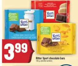 Marché Adonis RITTER SPORT CHOCOLATE BARS offer
