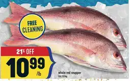 Marché Adonis Whole red snapper offer