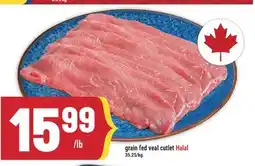 Marché Adonis Grain fed veal cutlet Halal offer