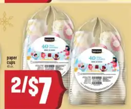 Marché Adonis Selection paper cups offer