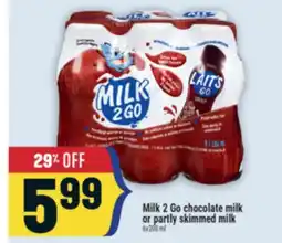 Marché Adonis Milk 2 Go chocolate milk or partly skimmed milk offer