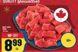 Marché Adonis Beef cubes Halal offer