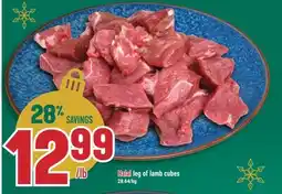 Marché Adonis Halal leg of lamb cubes offer