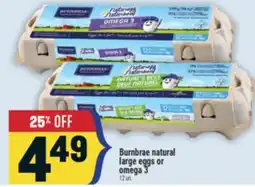 Marché Adonis Burnbrae natural large eggs or omega 3 offer