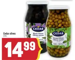 Marché Adonis Cedar olives offer