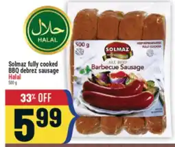 Marché Adonis Solmaz fully cooked BBQ debrez sausage Halal offer