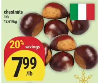 Marché Adonis Chestnuts offer