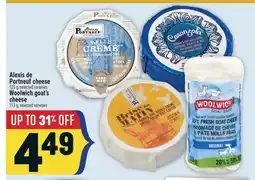 Marché Adonis Alexis de Portneuf cheese offer