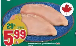 Marché Adonis Boneless skinless split chicken breast Halal offer