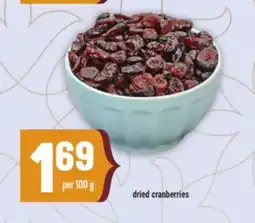 Marché Adonis Dried cranberries offer