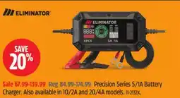 Canadian Tire Precision Series 5/1A Battery Charger. Also available in 10/2A and 20/4A models offer