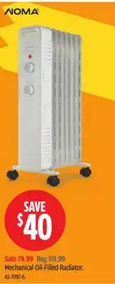 Canadian Tire NOMA Mechanical Oil-Filled Radiator offer